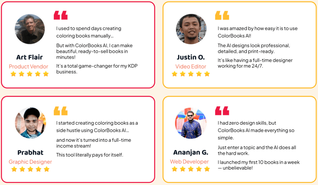 colorbooks ai review testimonials